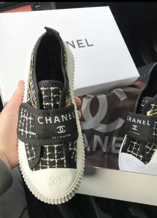 Кеды, слипоны лоферы под chanel 40