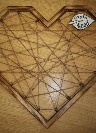 Муд борд в формі серця / дошка візуалізації / фото рамка