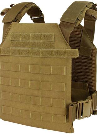 Жилет тактичний condor sentry plate carrier. койот1 фото