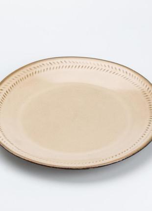 Тарелка обеденная круглая керамическая 22.5 см4 фото