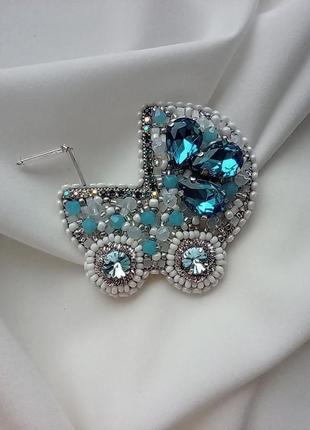 Брошка коляска 2