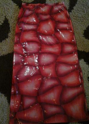 Юбка  блестящая