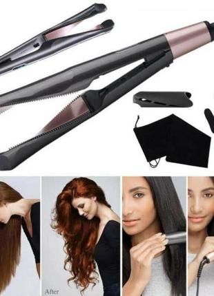 Плойка спиральная для легкого создания локонов hair curler 2 в 1 утюжок, выпрямитель5 фото