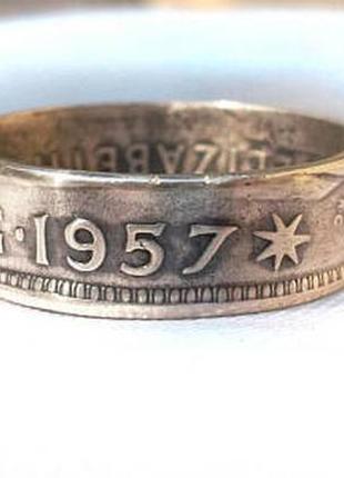 Кольцо из монеты 1 шиллинг австралия4 фото