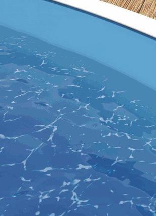Плёнка пвх lagoon (голубая) для овального каркасного бассейна azuro 5,5 х 3,7 м (0,4 мм)1 фото