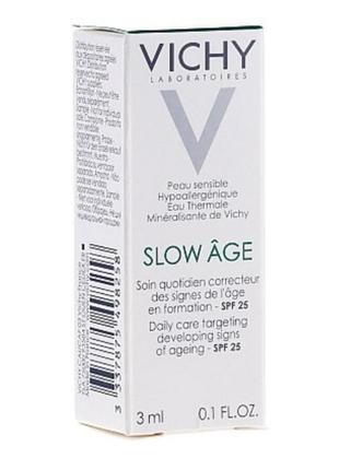 Ежедневный флюид для кожи лица vichy slow age spf 25. объем 3 ml. способствует обновлению кожи.1 фото