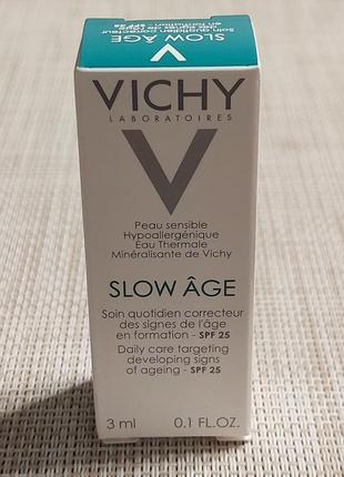 Ежедневный флюид для кожи лица vichy slow age spf 25. объем 3 ml. способствует обновлению кожи.2 фото