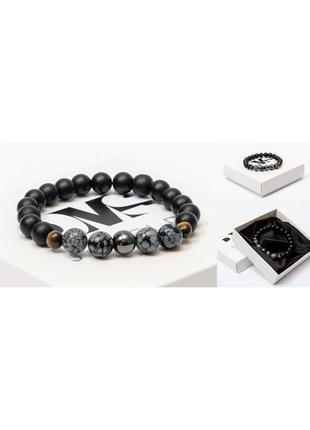 Браслет dms jewelry из шунгита, обсидиана, тигрового глаза power bracelet3 фото