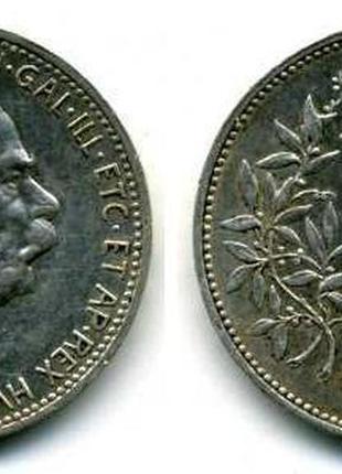 Каблучка з монети 1 крона австро-угорщини срібло6 фото
