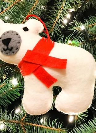 Олень, мишка и птичка на новогоднюю елку