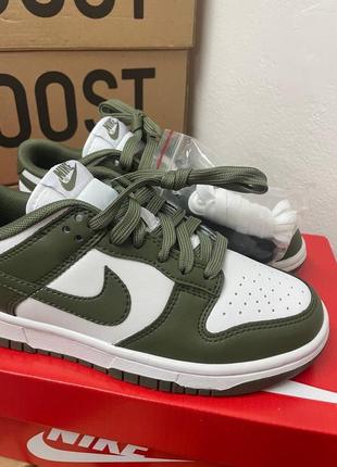 Кросівки nike sb dunk olive + додаткові шнурки4 фото