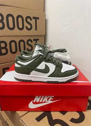 Кросівки nike sb dunk olive + додаткові шнурки7 фото