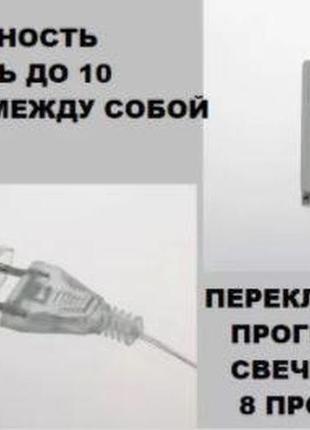 Світлодіодна гірлянда "зорепад" 2.5 м 138led 12 золотих зірок7 фото