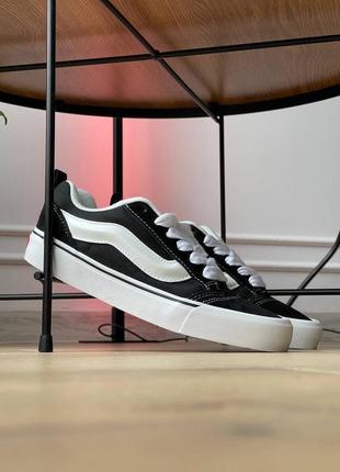 Женские кроссовки vans knu skool black white