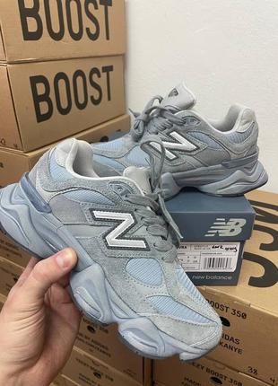 Кросівки new balance 9060 blue (з еффектом потертості)