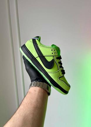 Женские кроссовки nike sb dunk low the powerpuff girls buttercup4 фото