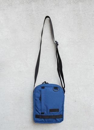 Shoulder bag big blue1 фото