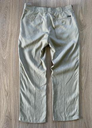 Чоловічі літні лляні штани кежуал canda3 фото