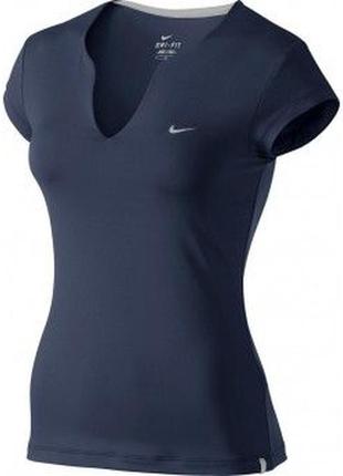 Женская футболка nike pure capsleeve - midnight navy, l