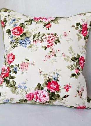 Декоративна подушка"садові троянди", 40смх40см1 фото
