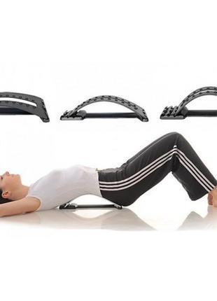 Тренажер спортивний місток масажер для спини та хребта 3-рівневий magic back support