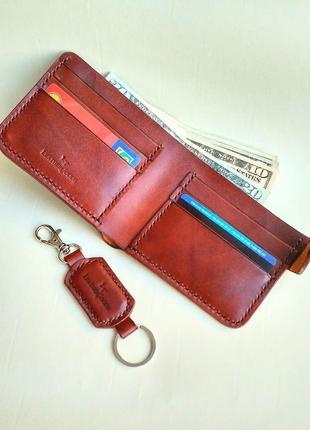 Кожаный мужской бумажник1 фото