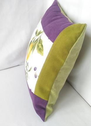 Комплект интерьерных подушек "оливки&лимон" 2шт, 40см х 40см9 фото