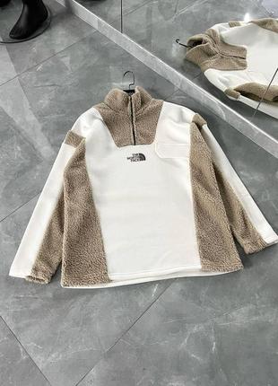 Мужская теплая кофта на змейке плюш the north face