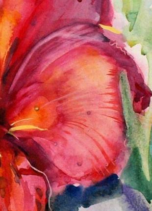 Квіти картина орхідея картина картини з квітами незвичайний подарунок тропічний квіти картина художник3 фото
