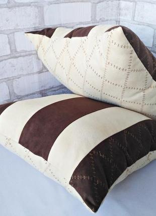 Дизайнерська подушка "замша" 40см х 40см 1шт2 фото