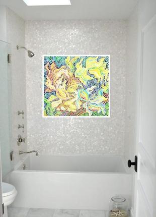 Картина мозаика золотые рыбки картина мозаика для ванной мозаика на заказ картина из мозаики2 фото