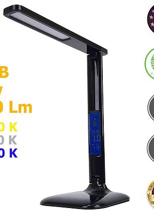 Светодиодная настольная лампа led черная, usb, dimmer, 2700-6400k, 420 lm sneha (997451 7w)