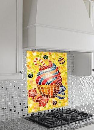 Мозаїка картина з мозаїки декор для інтер'єру домашній декор картина для кухні картина їжа дессерт2 фото