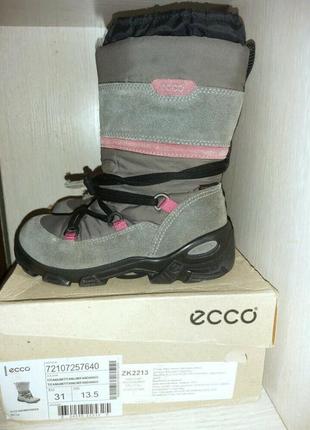 Зимние сапоги ecco на девочку