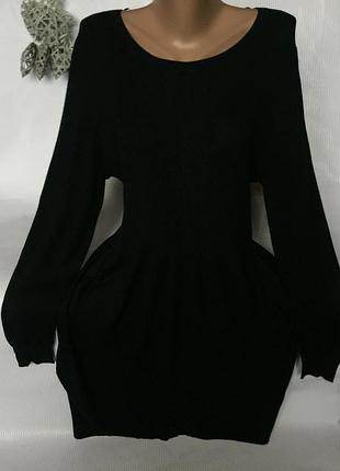 Стильное тёплое платье 2