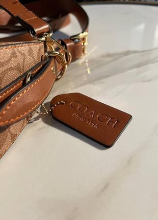 Жіноча сумка з еко-шкіри coach коач молодіжна, брендова сумка-клатч маленька через плече2 фото