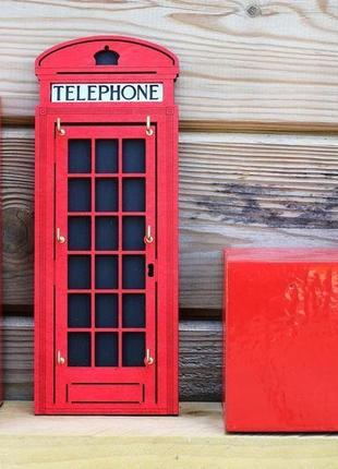 Ключниця лондонська телефонна будка london telephone booth keyholder