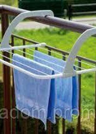 Сушарка для білизни навісна fold clothes shelf на батарею2 фото