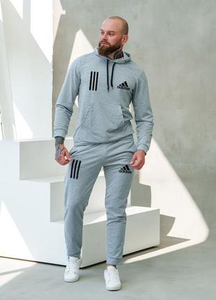 Весна! спортивний костюм з капюшоном adidas1 фото