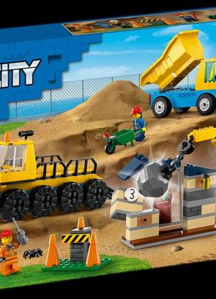 Lego [[60391]] лего city будівельна вантажівка й кулястий кран-таран [[60391]]