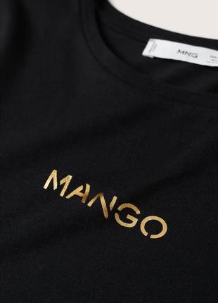 Футболка, футболка лого, футболка mango, футболка с логотипом