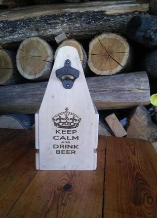 Ящик для пива из натурального дерева