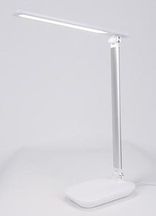 Светодиодная настольная лампа led белая, usb, dimmer, 3000-6000k sneha (997903 8w)3 фото