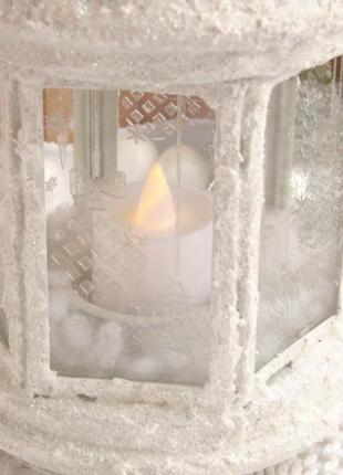 Зимовий декоративний ліхтар6 фото