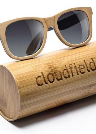 Деревянные солнцезащитные очки эксклюзивные cloudfield из клена1 фото