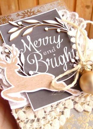Стильні листівки "merry and bright"8 фото