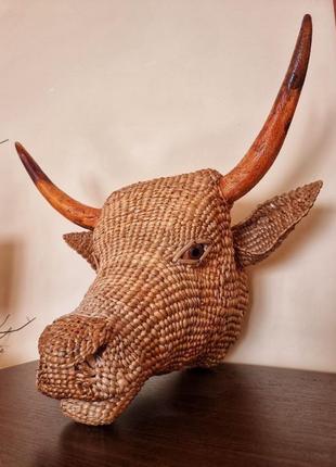 Голова быка (настенный декор)4 фото