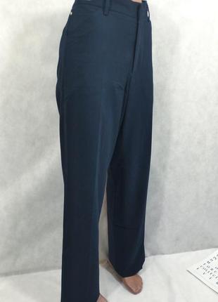 Брюки брюки versace оригинал темно синие с карманами1 фото