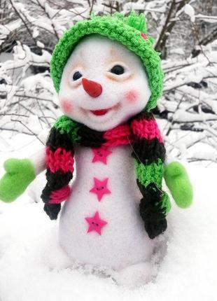 Забавный снеговик1 фото