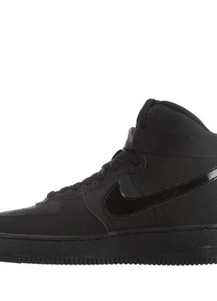 Nike air force 1 high gs кроссовки черные оригинал высокие9 фото